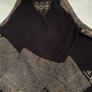 Style & Co. Gray and Black Cardigan Sweater